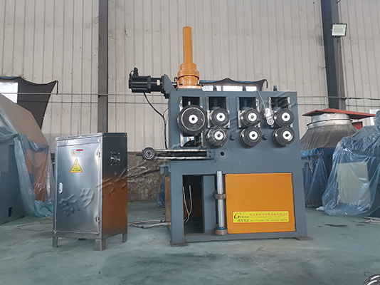 扁鋼法蘭自動(dòng)裁斷卷圓機(jī)